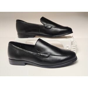 Solanz Sole Comfort Flat Loafer Shoes Color Black Size 8.5W
